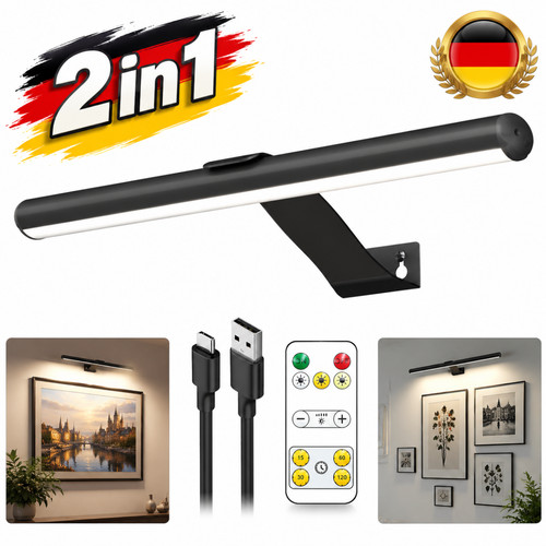 Bilderleuchte led 30cm schwarz - led,