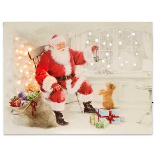 Wandbild mit led kunstdruck - led,