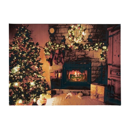 Led bild kamin weihnachten - led,