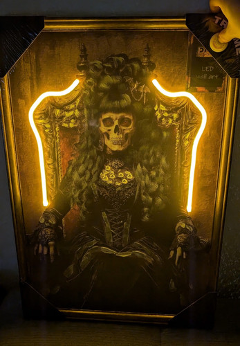 Gothic queen led - gothic, wandbild