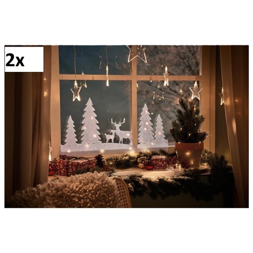 Led fensterbilder 3d - 2x,