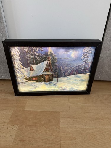 Leuchtbild winterlandschaft - leuchtbild, im