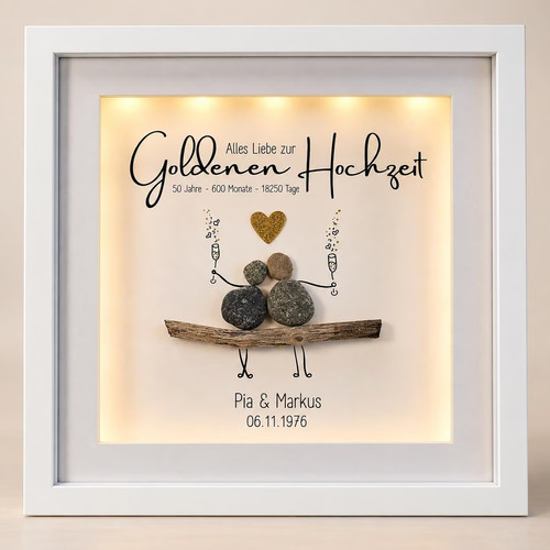 Steinbild geschenk goldene - steinbild,
