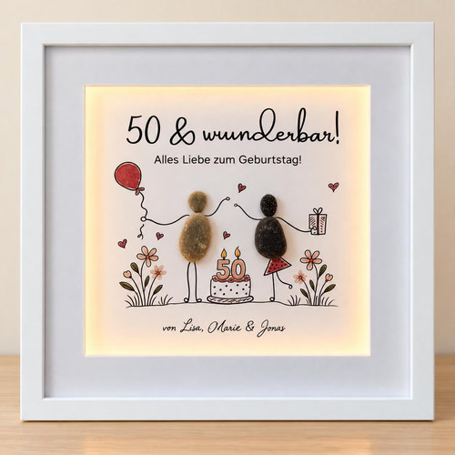 Steinbild geschenk geburtstag - steinbild,