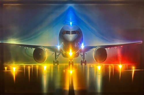 Led bild mit beleuchtung - mit,