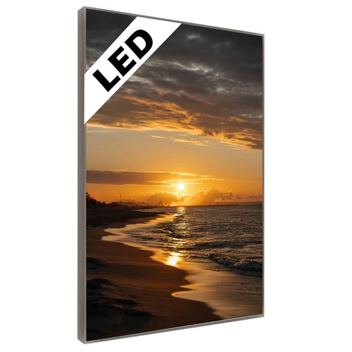 Led wandbild ostsee - led,