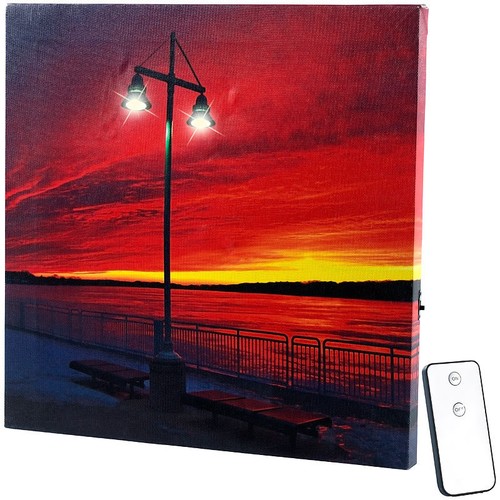 Infactory led leinwandbild mit - led-leinwandbild,
