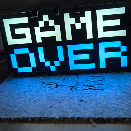 Led game over - led, design