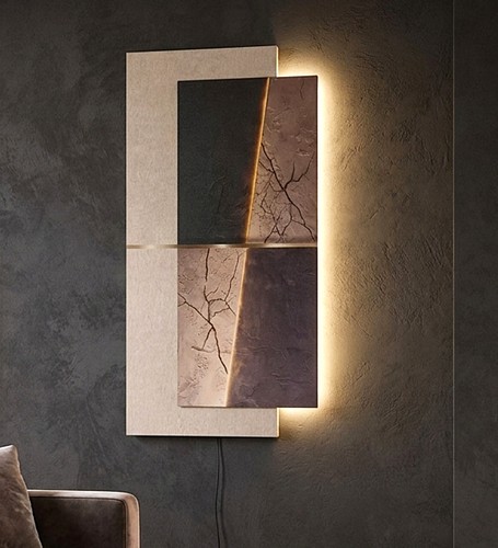 Led wandbild 100 - 100, cm