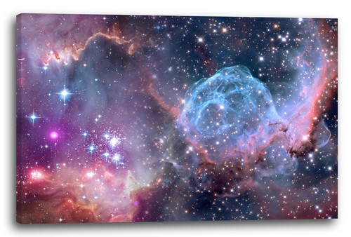 Wandbild universum himmel bunt - wandbild,