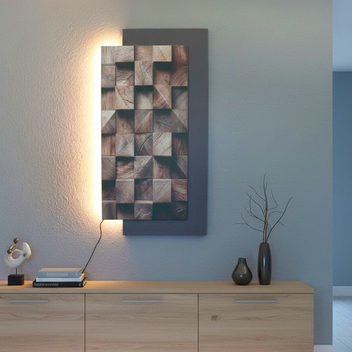 Led wandbild mit indirekter - led,