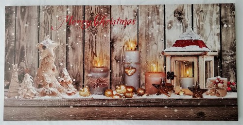 Led wandbild beleuchtet kerzen - beleuchtet,