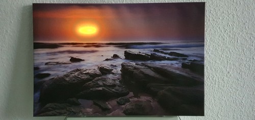 Led leuchtbild meer wandbild - led,