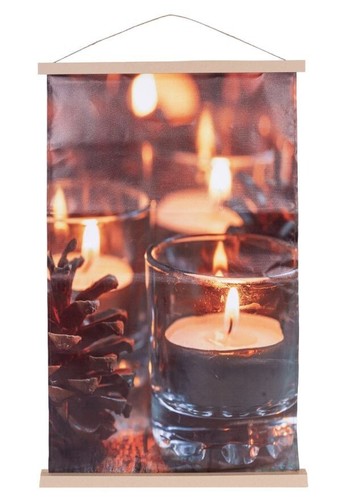 Led wanddeko kerzen cm - wanddeko, 92