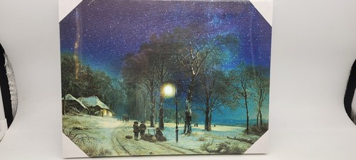 Wandbild winterlandschaft mit - wandbild,