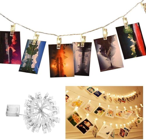 Led foto clip lichterkette - led,