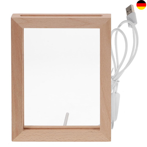 Beleuchteter holz bilderrahmen - beleuchteter,