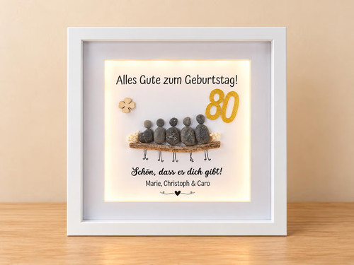 Steinbild geschenk geburtstag - steinbild,
