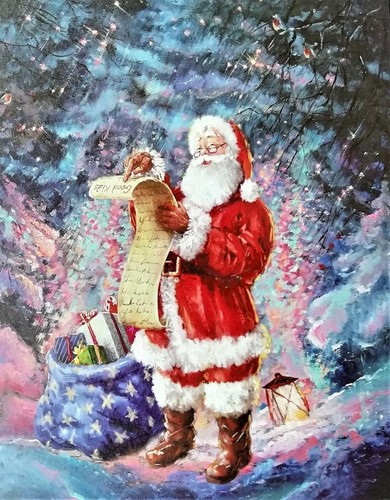 Led wandbild weihnachtsmann - weihnachtsmann, 40